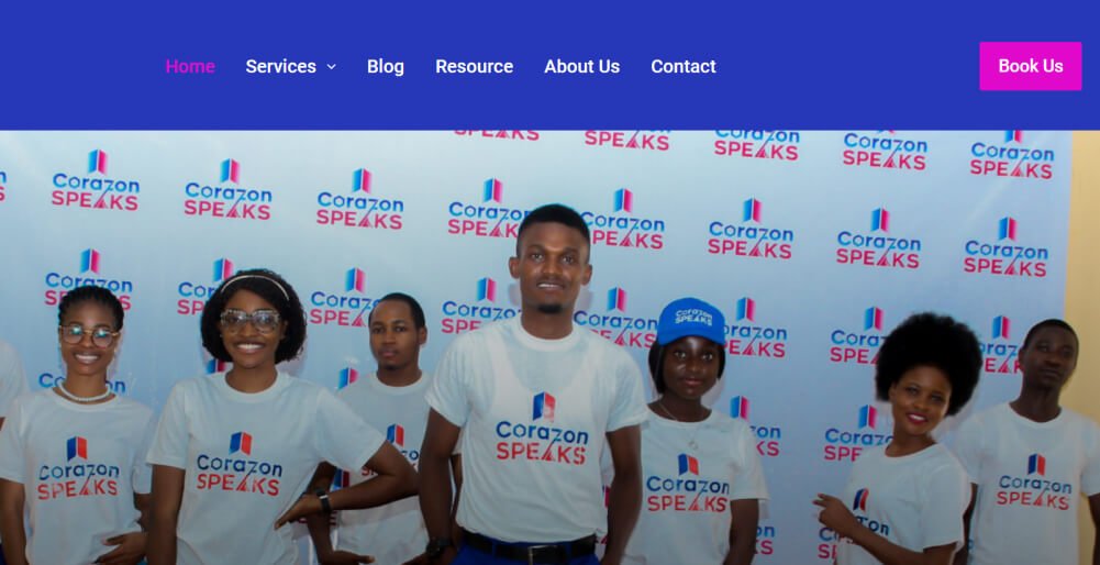 Image of Corazon Website website