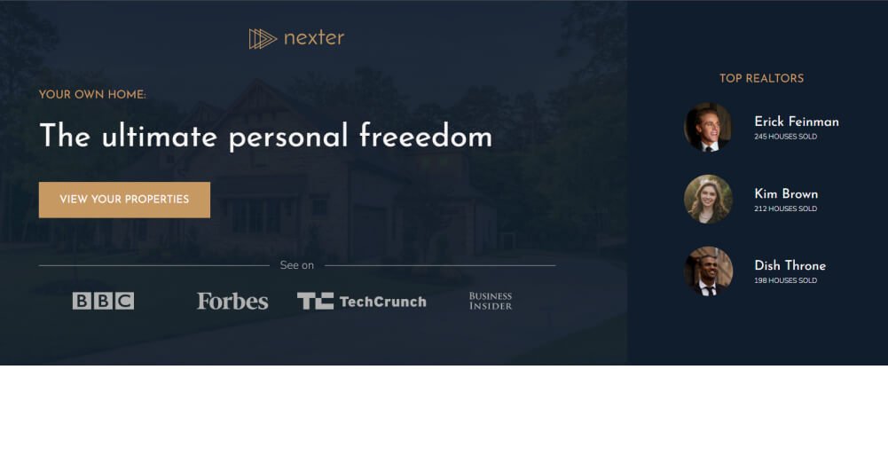 Image of Nextar website