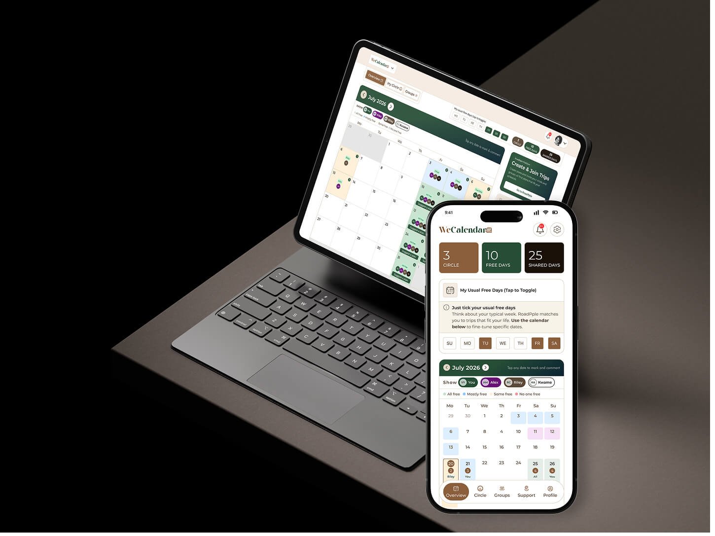 Cover image of the WeCalendar project